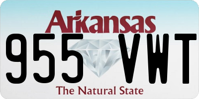 AR license plate 955VWT