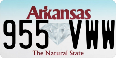 AR license plate 955VWW
