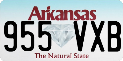 AR license plate 955VXB