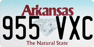 AR license plate 955VXC