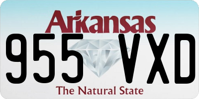 AR license plate 955VXD