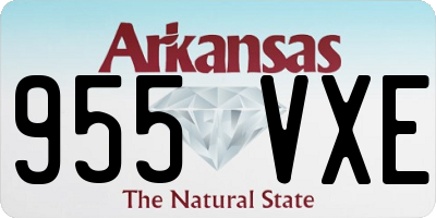 AR license plate 955VXE