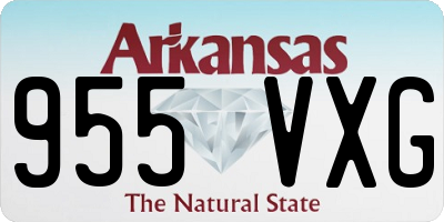 AR license plate 955VXG