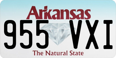 AR license plate 955VXI