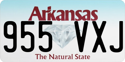 AR license plate 955VXJ