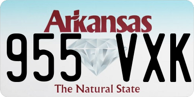AR license plate 955VXK