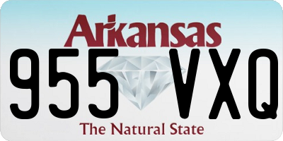 AR license plate 955VXQ