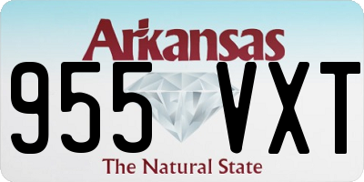 AR license plate 955VXT
