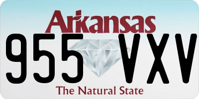 AR license plate 955VXV