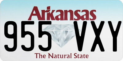 AR license plate 955VXY