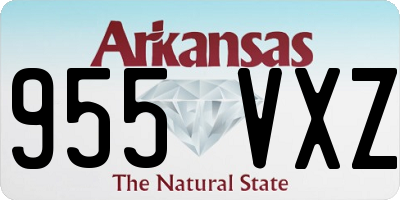 AR license plate 955VXZ