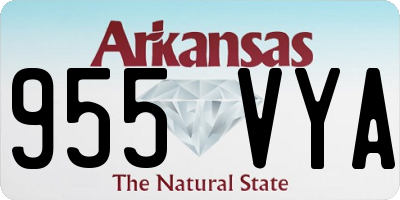 AR license plate 955VYA