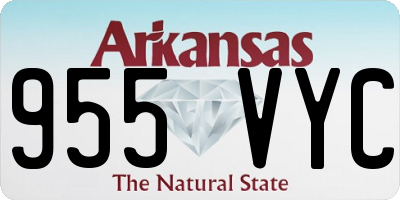 AR license plate 955VYC