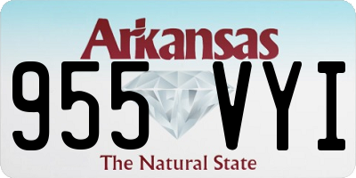AR license plate 955VYI