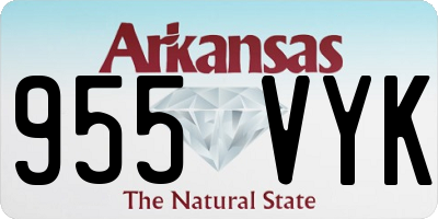 AR license plate 955VYK