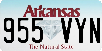 AR license plate 955VYN