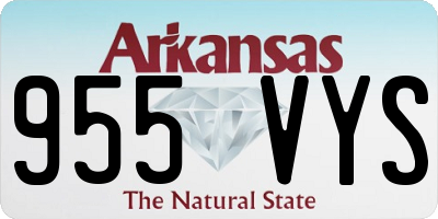 AR license plate 955VYS