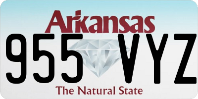 AR license plate 955VYZ
