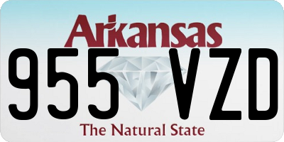 AR license plate 955VZD