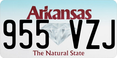 AR license plate 955VZJ