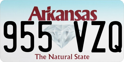 AR license plate 955VZQ