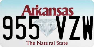 AR license plate 955VZW
