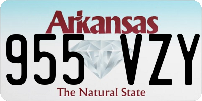 AR license plate 955VZY