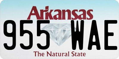 AR license plate 955WAE