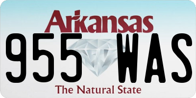 AR license plate 955WAS