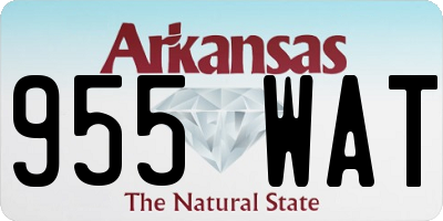 AR license plate 955WAT
