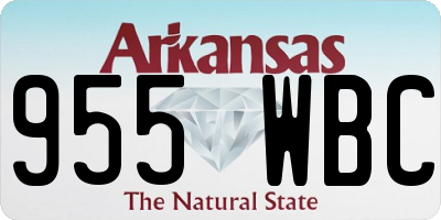 AR license plate 955WBC
