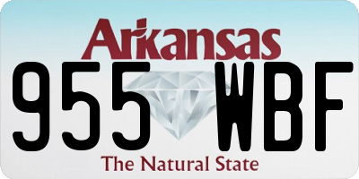 AR license plate 955WBF