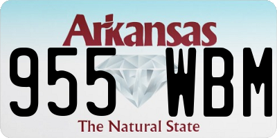 AR license plate 955WBM