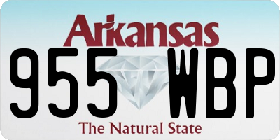 AR license plate 955WBP