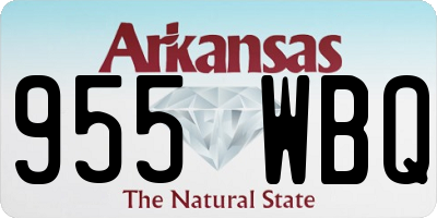 AR license plate 955WBQ