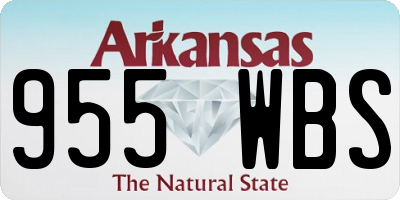 AR license plate 955WBS