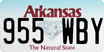 AR license plate 955WBY