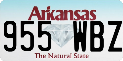 AR license plate 955WBZ