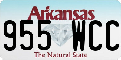 AR license plate 955WCC
