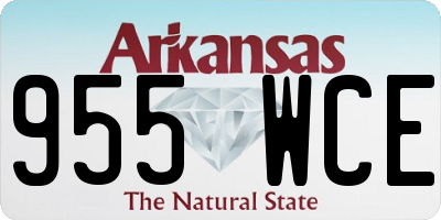 AR license plate 955WCE