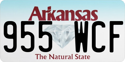 AR license plate 955WCF