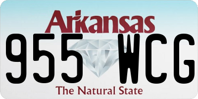 AR license plate 955WCG
