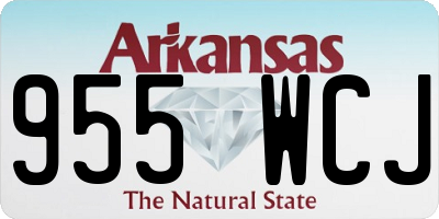 AR license plate 955WCJ
