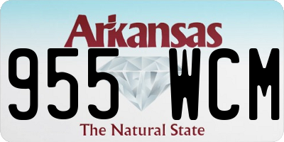 AR license plate 955WCM