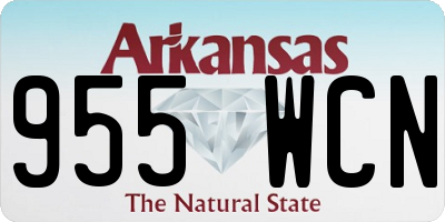 AR license plate 955WCN
