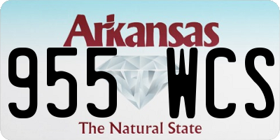 AR license plate 955WCS