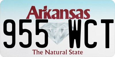 AR license plate 955WCT