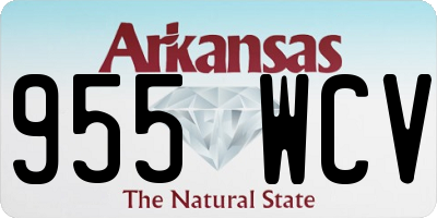 AR license plate 955WCV