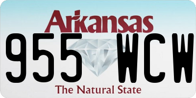 AR license plate 955WCW