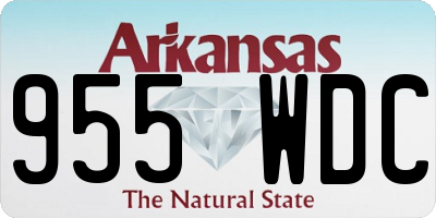 AR license plate 955WDC